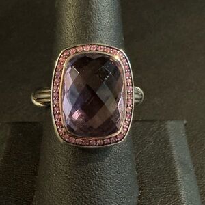 Peter Thomas Roth Sterling 7.70 ct Amethyst Cocktail Ring